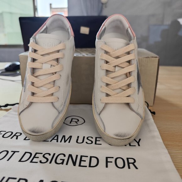 Golden Goose Women's Sneakers in White and Pink - Picture 1 of 5